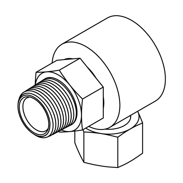 LS-1501 (Male Pipe to Female NPSM Swivel Elbow 90)