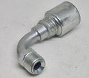 G25504-0605 (6G-5MIX90) 3/8" Hose X 5/16" SAE Male Inverted Swivel, 90° Elbow