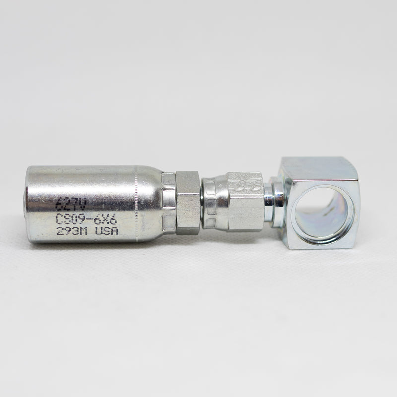 06U-L06 (3/8" Hose x 3/8" Ford Tractor Banjo Adapter)
