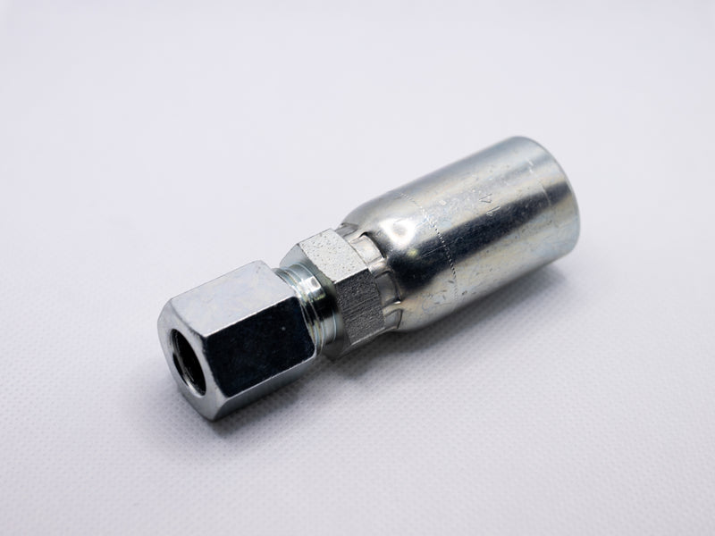 08U-758 (1/2" Hose x 1/2" Tube x 3/4-16" Thread Flareless Tube Rigid)