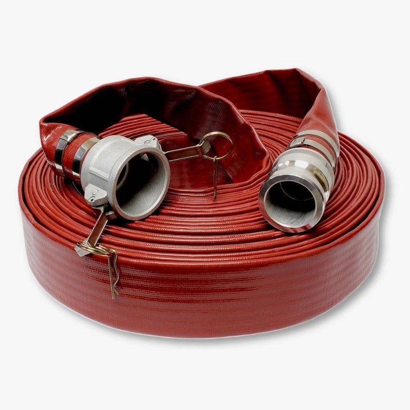 Red PVC Discharge Hose (Camlock) 03" x 050'