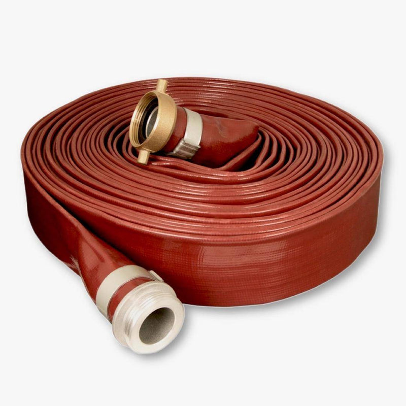 Red PVC Discharge Hose (PinLug) 02" x 100'