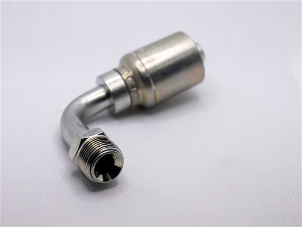 GC20-04X04 (1/4" Hose x 1/4" Male Inverted Flare 90) Equal to 16943-04-04