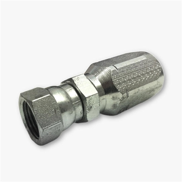 <!09>100R2 Reusable Hydraulic Fitting <br> (1/2" Female JIC X 1/2" Hose Barb)