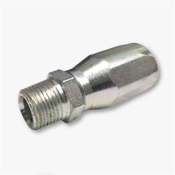 100R5 Reusable Hydraulic Fitting 10X08 MP (1/2" Hose x 1/2 Male Pipe)