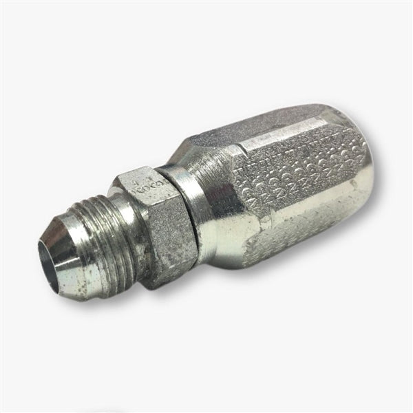 100R5 Reusable Hydraulic Fitting 08X08 MJ (13/32" Hose x 1/2" Male JIC)