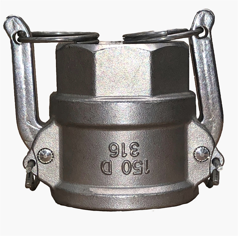 SS-CAMLOCK-D150 (1 1/2" D Series Female Coupler x Female NPT)