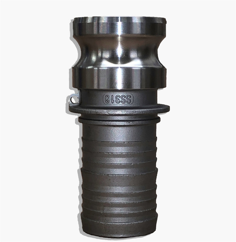 SS-CAMLOCK-E300 (3" E Series Male Adapter x Hose Shank)
