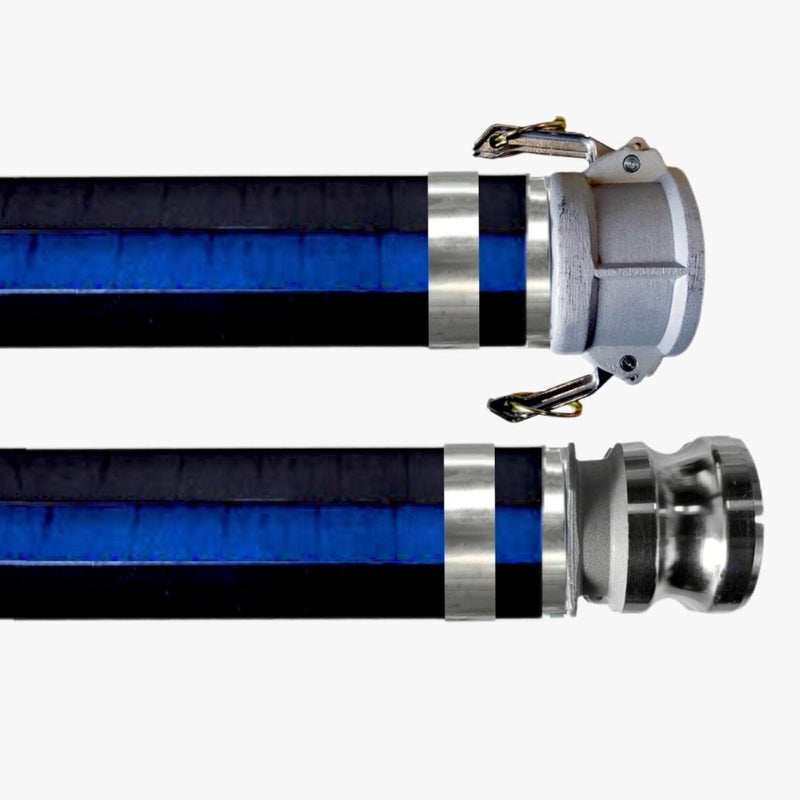 Suction Hose Assembly (RUBBER w/ Camlocks) 02" x 20'