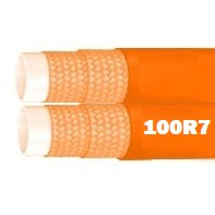 100R7 Thermoplastic Non-Conductive Standard OD Twin Line Orange